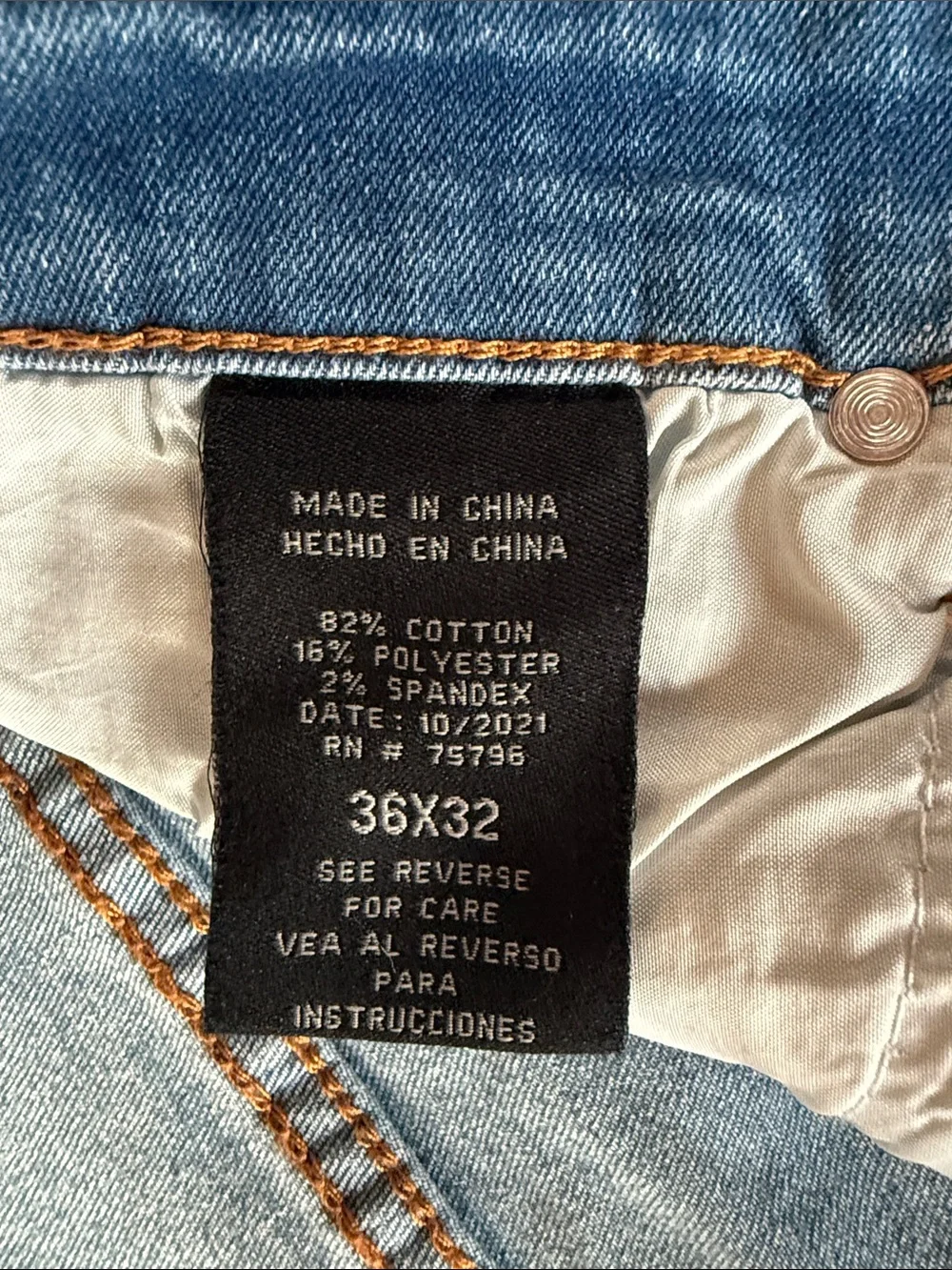 Slim Straight Light Blue Distressed Men's Jeans